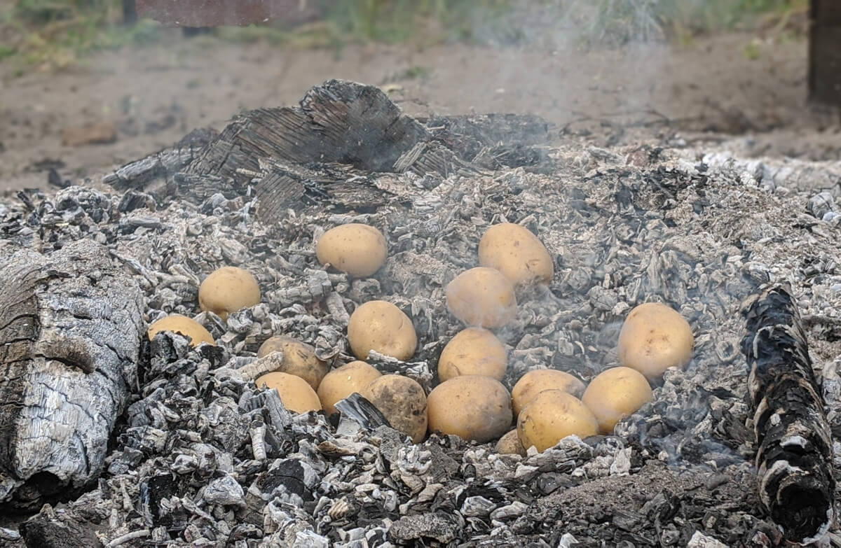campfire potatoes