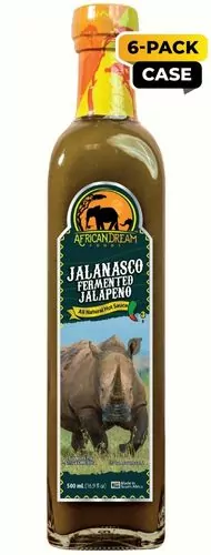 Jalanasco Fermented Jalapeno Sauce Chef’s Bottle (6-Pack Case)